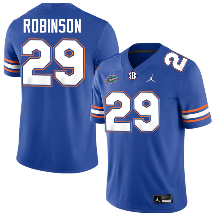 #29 Jaden Robinson Gators Jersey,Florida Gators College Football Jerseys Stitched-Royal